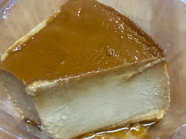 Slice of caramel flan